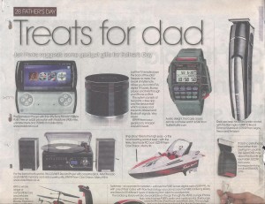 Casio Remote Control Watch in The Birmingham Post 09.06.11