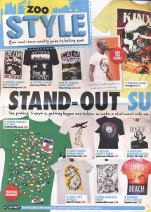 Chunk 'Where Is My Tent' T-Shirt in Zoo magazine 24.06.11