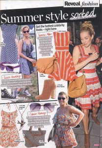 Purple Wayfarer Sunglasses in Reveal Magazine 12th July 2011
