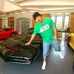 Joey Fatone (of N-Sync) with his K.I.T.T.