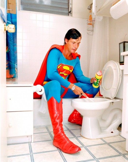 Even Superman is domestic.
