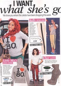 Leigh-Anne from Little Mix wearing "I Heart 80s" Hoodie in Reveal 03.01.12