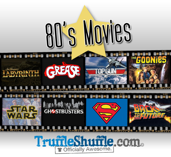 retro, 80's, movies t shirts from truffleshuffle.co.uk 