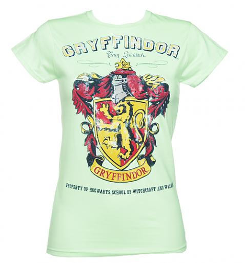Ladies Teal Harry Potter Gryffindor Team Quidditch T-Shirt