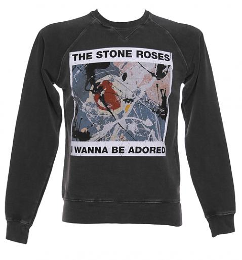 Men's Stone Roses Wanna Be Adored Charcoal Sweater £45.00