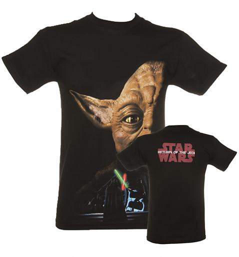 Men's Black Star Wars Yoda Step Brothers T-Shirt £27.99