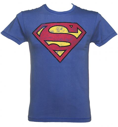 Men's Blue Washed Superman Logo T-Shirt £19.99 (also available for ladies!)