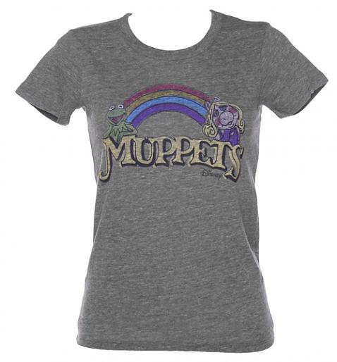 Ladies_Dark_Grey_Muppets_logo_T_Shirt_from_Junk_Food_500_478_514_76 Ladies Dark Grey Triblend Muppets logo T-Shirt £22.99