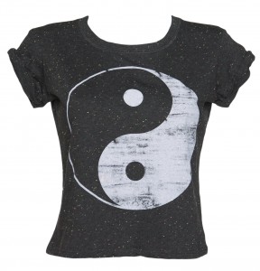 Ladies_Yin_an_Yang_90s_Speckled_Rolled_Sleeve_T_Shirt_hi_res Yin and Yang