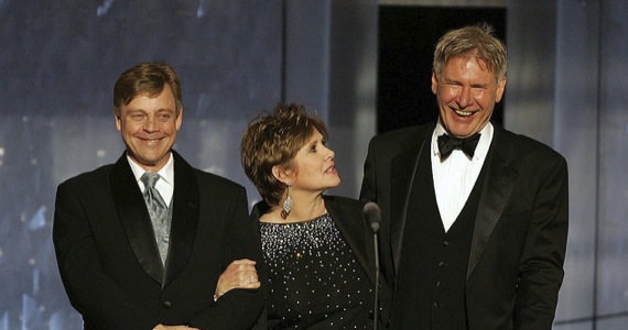 Mark hamill carrie fisher harrison ford episode 7 #8